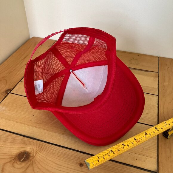 Mexico Embroidered Trucker Hat Red Oaxaca Floral Snapback Mesh Baseball Cap - Picture 7 of 10